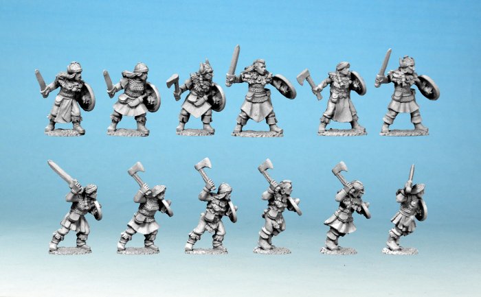 Shieldmaidens with Swords/ Axes (15mm)